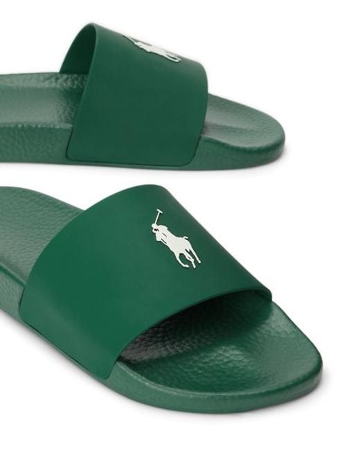 Polo Ralph Lauren Green Signature Pony Slide for men