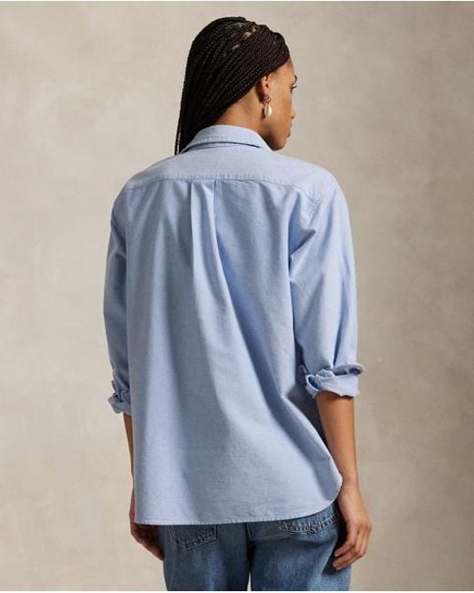 Polo Ralph Lauren Blue The Iconic Relaxed Fit Oxford Shirt