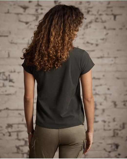 Ralph Lauren Black Cotton Jersey Crewneck T-Shirt