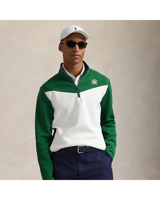 Ralph Lauren Green Ralph Lauren Color-Blocked Double-Knit Pullover for men
