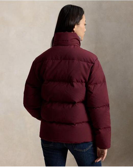 Polo Ralph Lauren Red Mid-Weight Down Puffer Jacket