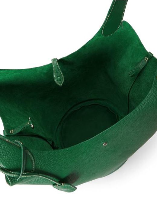 Polo Ralph Lauren Green Polo Play Leather Large Tote
