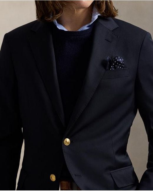 Polo Ralph Lauren Blue The Iconic Doeskin Two-button Blazer for men