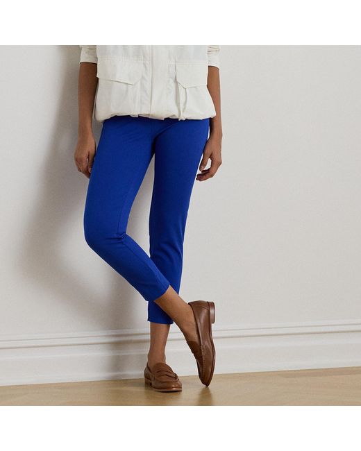 Ralph Lauren Blue 7/8-Skinny-Fit Stretchhose