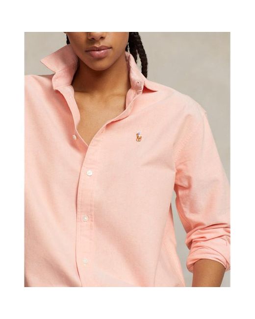 Polo Ralph Lauren Pink Relaxed-Fit Hemd aus Baumwolloxford