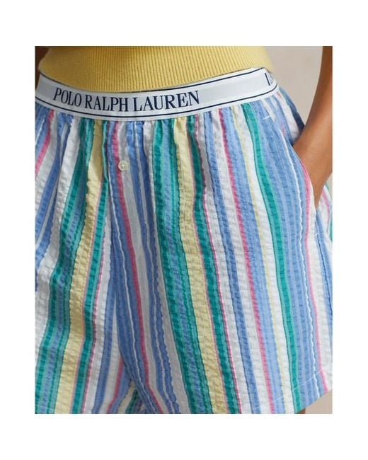 Polo Ralph Lauren Multicolor Striped Seersucker Boxer Short