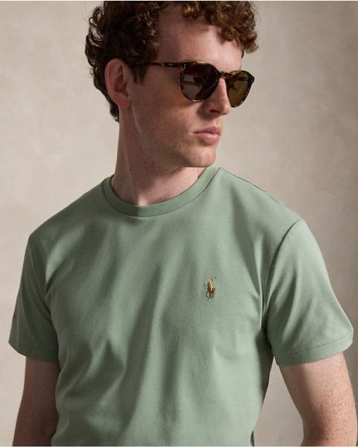 Polo Ralph Lauren Green Custom Slim Fit Soft Cotton T-Shirt for men