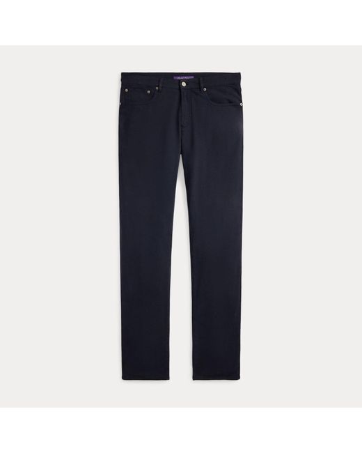 Ralph Lauren Black Slim Fit Stretch Twill Pant for men