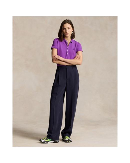Ralph Lauren Purple Slim Fit Stretch Polo Shirt