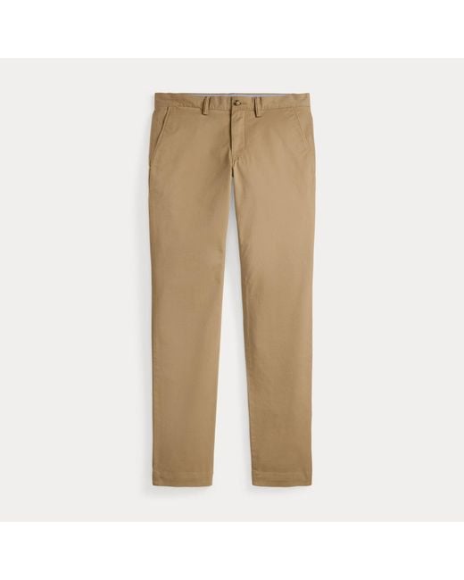 Polo Ralph Lauren Brown Bedford Stretch Straight Fit Trousers for men