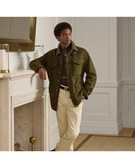 Ralph Lauren Handgeschneiderte Kordsamthose Gregory in Green für Herren