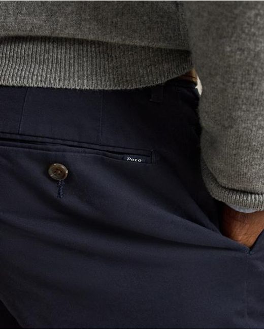 Polo Ralph Lauren Blue 24 Cm Greenwich Slim Fit Chino Shorts for men