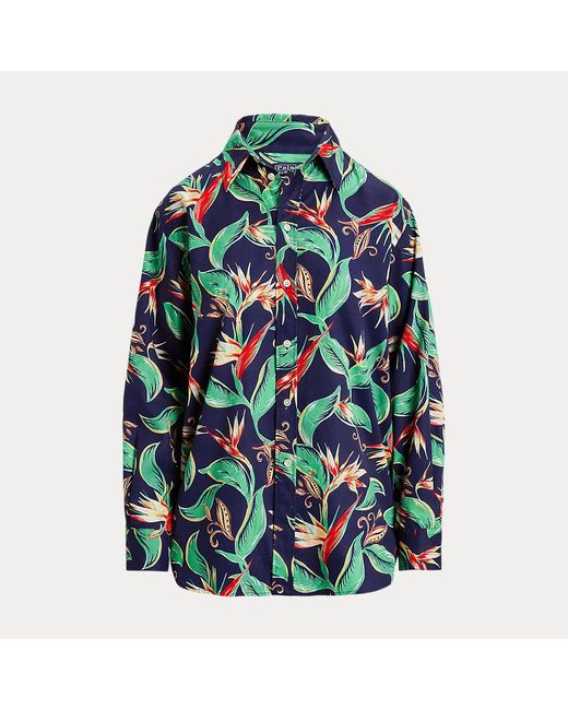 Chemise Fleurie Oversize Fit Polo Ralph Lauren en coloris Blue