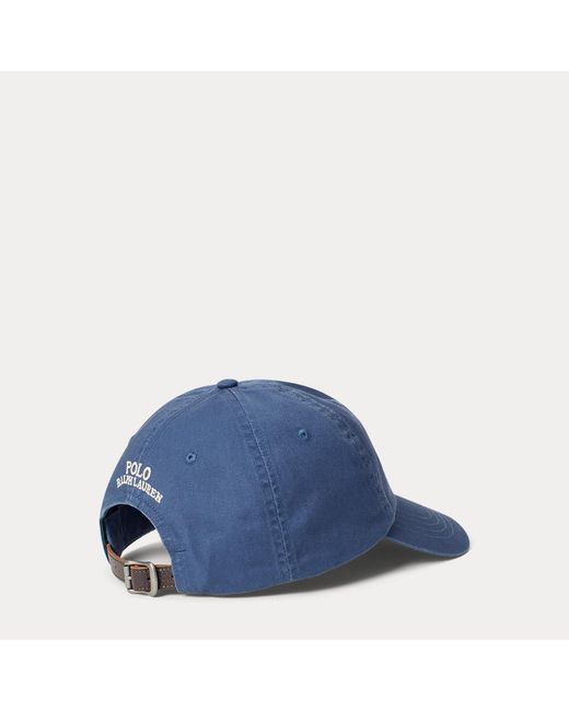Polo Ralph Lauren Blue Polo Bear Cotton Twill Ball Cap