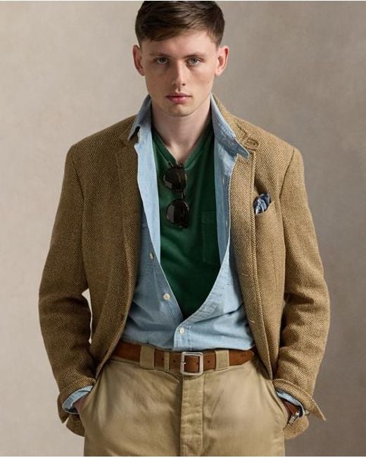 Camiseta Desgastada Con Bolsillo Polo Ralph Lauren de hombre de color Green