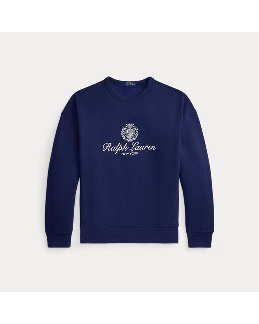 Polo Ralph Lauren Blue Relaxed Fit Fleece Graphic Sweatshirt for men