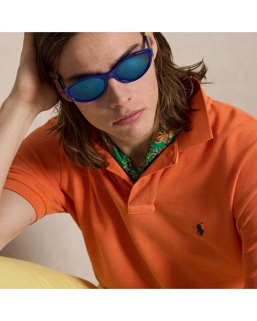 Polo Ralph Lauren Orange Polo Sport Oval Sunglasses for men