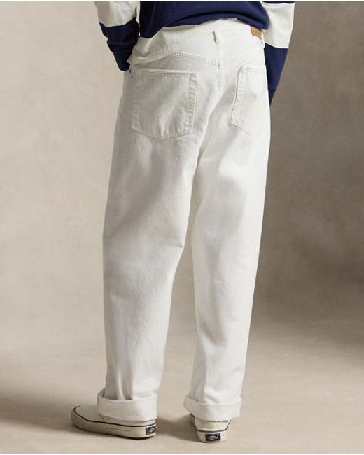 Polo Ralph Lauren White Rivington Relaxed Jeans for men
