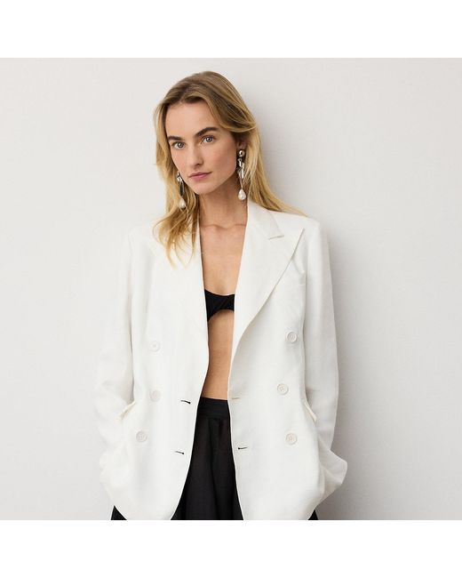 Ralph Lauren White Cosgrove Twill Jacket
