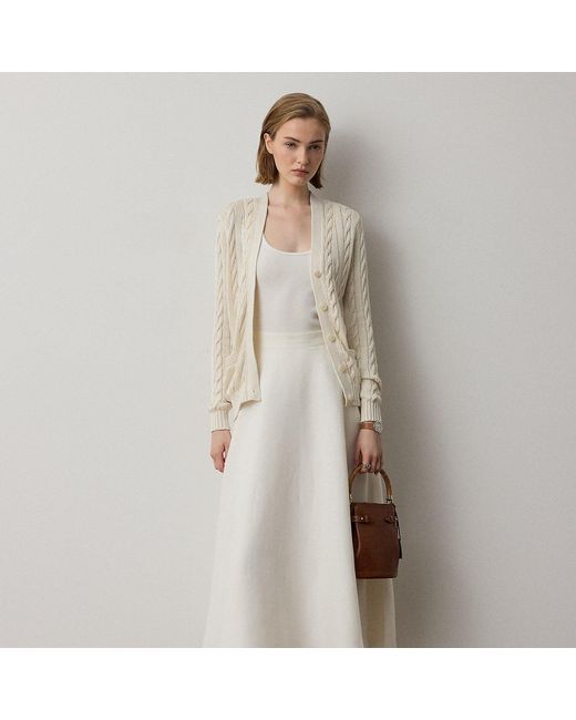 Ralph Lauren White Ralph Lauren Erica Linen Skirt