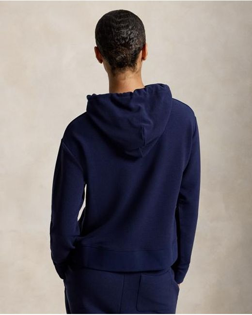 Ralph Lauren Blue Waffle-Knit Hoodie