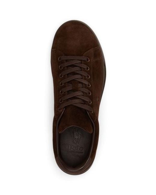 Polo Ralph Lauren Brown Heritage Court Ii Suede Trainer for men