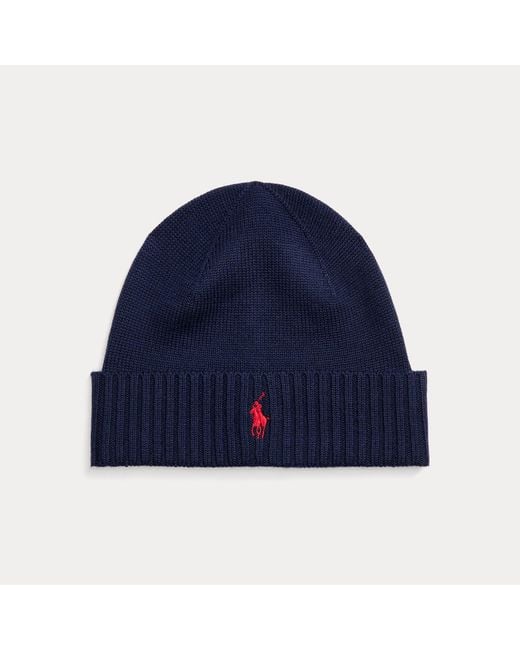 Polo Ralph Lauren Blue Beanie for men