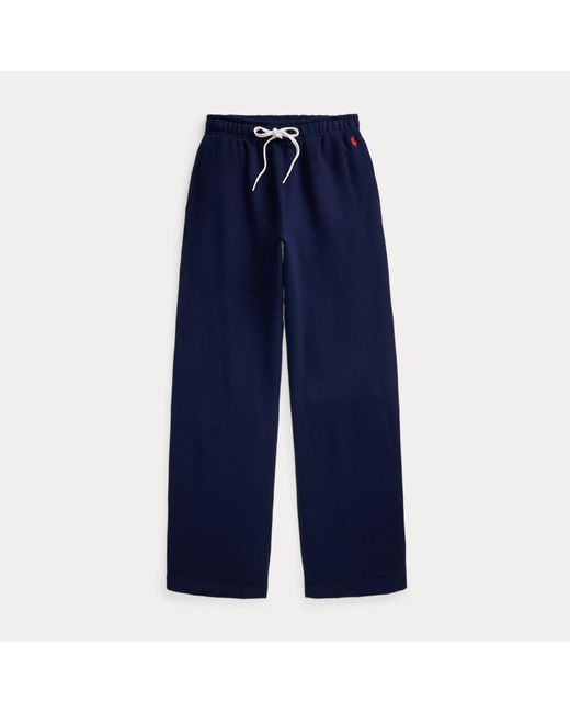Polo Ralph Lauren Blue Drawstring Wide-Leg Tracksuit Bottoms