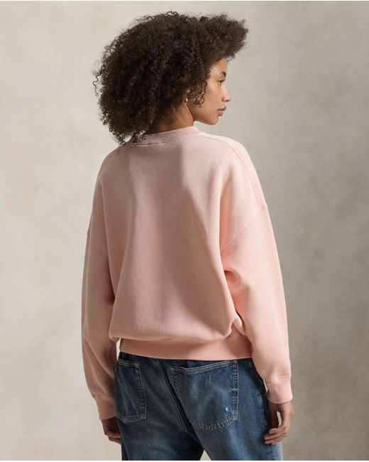 Polo Ralph Lauren Pink Fleece Crewneck