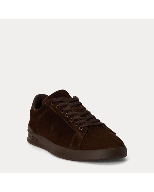 Polo Ralph Lauren Brown Heritage Court Ii Suede Trainer for men