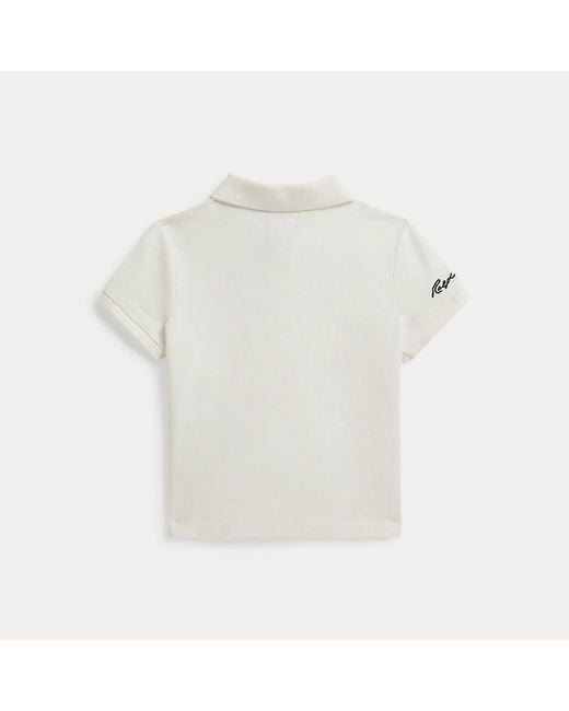 Ralph Lauren White Polo Lauren Yankees Polo Shirt for men