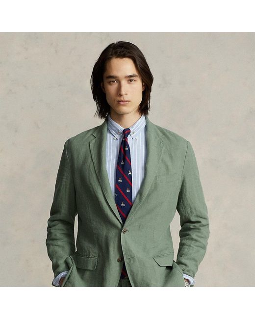 Polo Ralph Lauren Polo Soft Linen Suit Jacket in Green for Men | Lyst