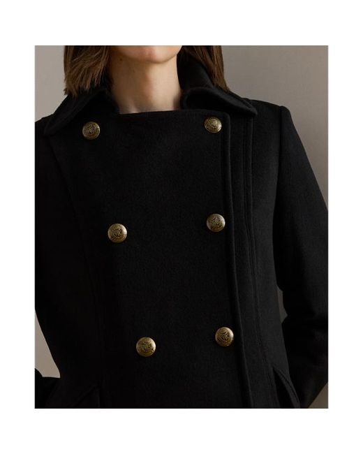 Ralph Lauren Black Ralph Lauren Wool-Blend Double-Breasted Coat