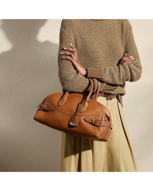 Ralph Lauren Brown Bowler Bag