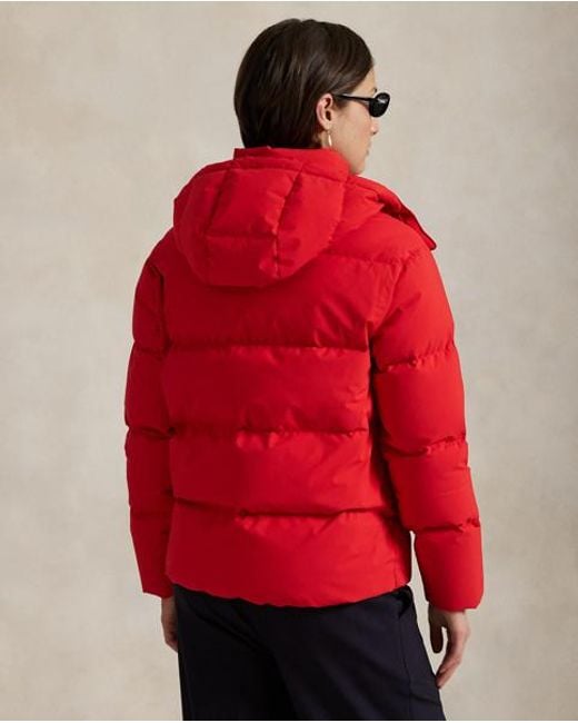 Polo Ralph Lauren Red Mid-Weight Down Puffer Jacket