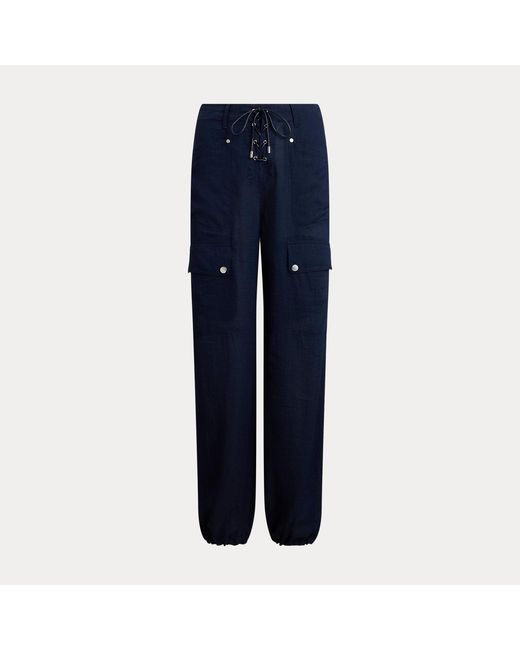 Ralph Lauren Blue Briella Ripstop Trouser