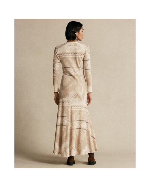 Polo Ralph Lauren Cotton Southwestern Henley Dress in Natural - Lyst