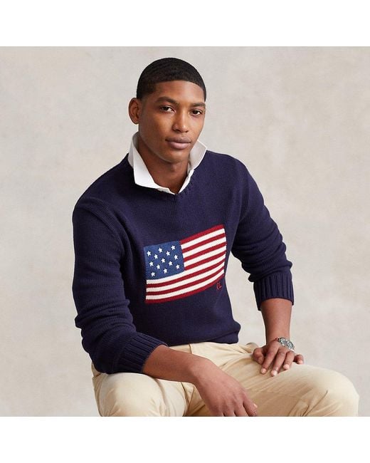 flag sweater ralph lauren
