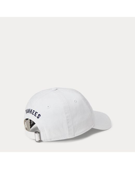Polo Ralph Lauren White Polo Ralph Lauren Lauren Yankees Twill Cap for men