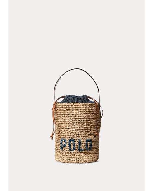 Bolso rafia polo ralph lauren store