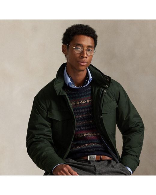 Polo Ralph Lauren Black The Abottson Gabardine Field Jacket for men