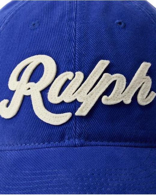Polo Ralph Lauren Blue The Ralph Lauren Logo Twill Ball Cap for men