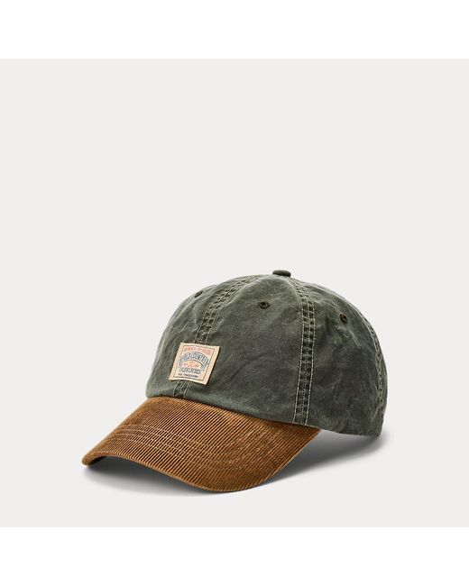 Polo Ralph Lauren Green Polo Country Oilcloth Ball Cap for men