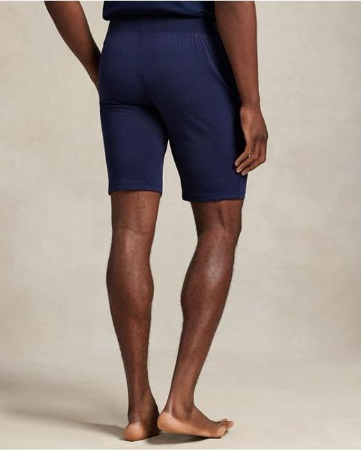 Polo Ralph Lauren Blue Cotton Jersey Sleep Short for men