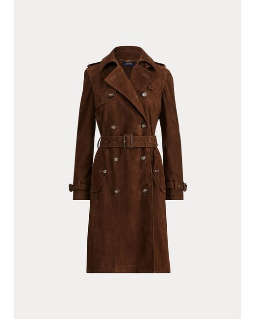 Trench-coat en daim Ralph Lauren en coloris Brown