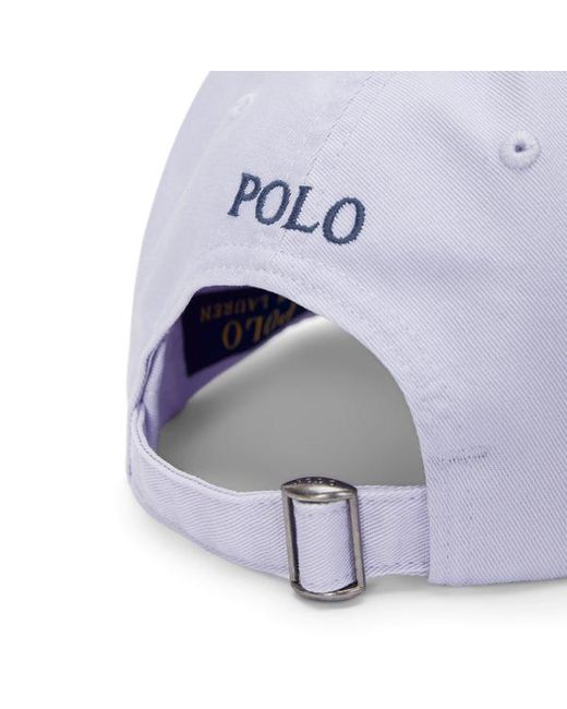 Polo Ralph Lauren White Cotton Chino Baseball Cap for men