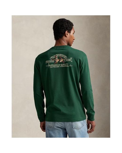 Maglietta Polo Sportsman Classic-Fit di Polo Ralph Lauren in Green da Uomo