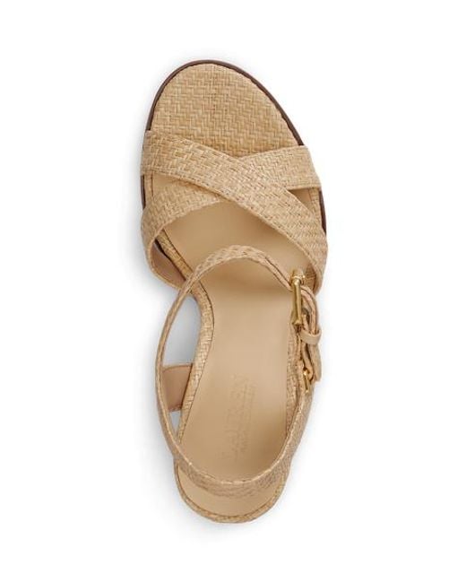 Ralph Lauren Natural Emeryn Raffia Sandal