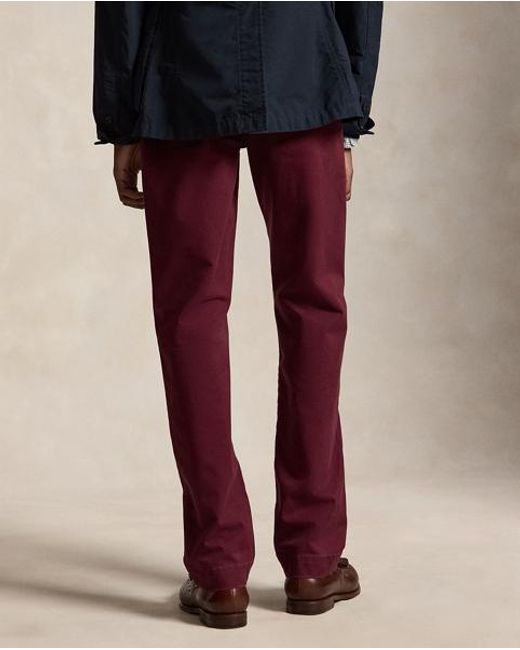 Polo Ralph Lauren Purple Bedford Stretch Straight Fit Trouser for men
