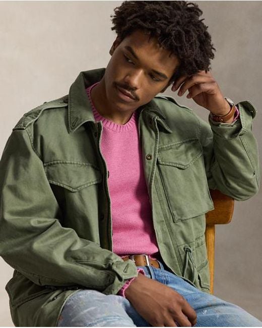 Polo Ralph Lauren Pink Cotton Crewneck Jumper for men